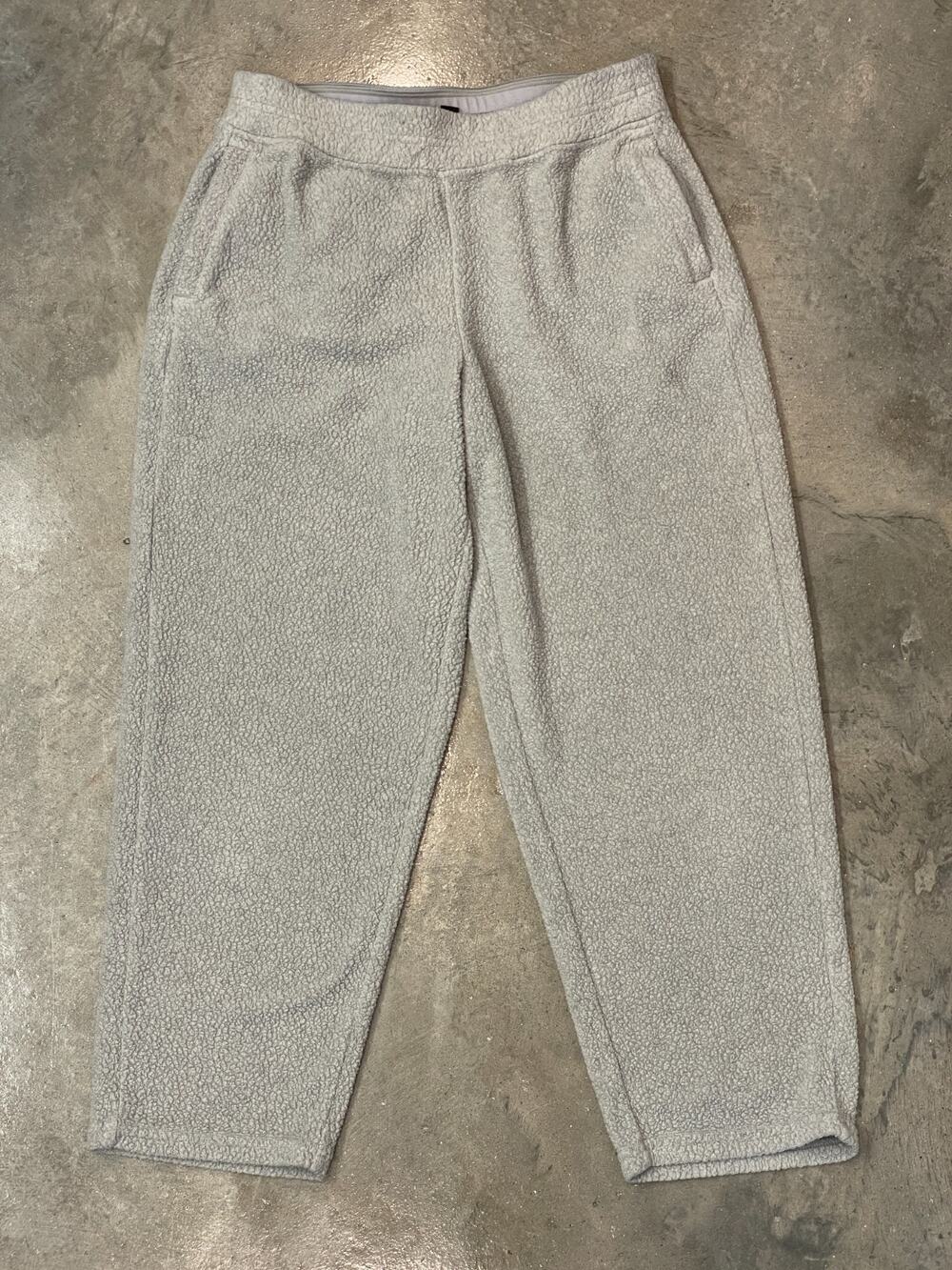 Patagonia Sherpa Sweatpants Womens M Gray Soft Lounge Joggers Outdoor Cozy Warm